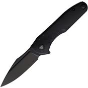 Trivisa TY23BG14 Antliae Black Stonewash Linerlock Knife Black G10 Handles