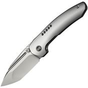 We 240432 Micro Trogon Bead Blast Spear Point Framelock Knife Gray Handles