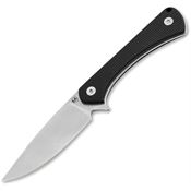 Boker Magnum M02BM0002 Brasa Stonewash Fixed Blade Knife Black G10 Handles