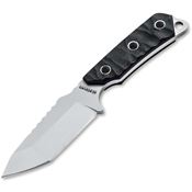 Boker Magnum M02RY337 Survival Neckup Stonewash Tanto Knife Black G10 Handles