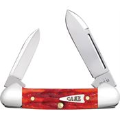 Case XX 42322 Baby Butterbean Knife Indian Paint Brush Kinfolks Jigged Bone Handles