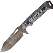 Dawson 48935 Shepherd Monsoon MagnaCut Fixed Blade Knife Black/White G10 Handles