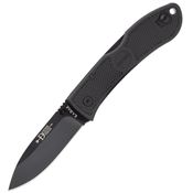KA-Bar 4062S35 Dozier Lockback Knife Black Zytel Handles