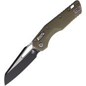 Microtech 2101FLGTOD MSI Two-Tone Sheepsfoot Ram-Lok Knife OD Green Fluted G10 Handles