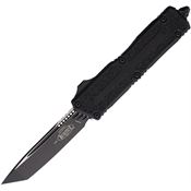 Microtech 12791T Auto Scarab II Gen III Two-Tone Tanto OTF Knife Black Aluminum Handles