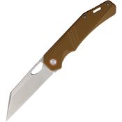 Rough Rider 2688 Satin Tanto Linerlock Knife Tan G10