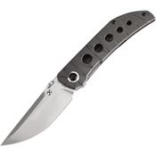 Kansept 1078A6 Tarkin Stonewash Tanto Knife Tiger Stripe Flamed Handles