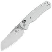 Bestech MK06L Cicada's Wing B-Lock Knife White G10 Handles