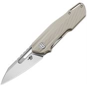 Bestech G64C Toddler Two-Tone Linerlock Knife Desert Tan G10 Handles