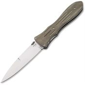 Boker Plus P01BO913 Atropos Stonewash Linerlock Knife Brown Micarta Handles