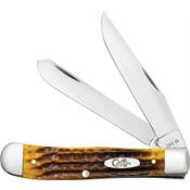 Case XX 32270 Trapper Knife Honeycomb Bone Handles