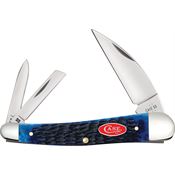 Case XX 06889 Seahorse Whittler Knife Navy Bone Handles