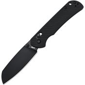 CJRB 1953BBK Lyrid Black Sheepsfoot CrossBar Lock Knife Knife Black G10