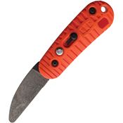 Colonial 216S Auto CKC Black Button Lock Knife Orange Handles