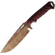 Daggerr 60028 Summit Arizona Copper MagnaCut Fixed Blade Knife Red/Black G10 Handles