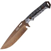 Daggerr 60059 Summit Arizona Copper MagnaCut Fixed Blade Knife White/Black G10 Handles