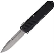 Guardian Tactical 93511 Auto Recon 035 G2 Stonewash MagnaCut Spear Point OTF Knife Black Handles