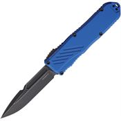 Guardian Tactical 94611 Auto Recon 035 G2 Black Stonewash MagnaCut Spear Point OTF Knife Blue Handles