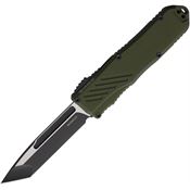 Guardian Tactical 98221 Auto Recon 035 G2 Two-Tone MagnaCut Tanto OTF Knife OD Green Handles