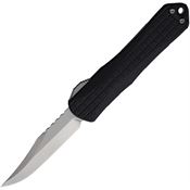Heretic 026BF2A Auto Manticore E Stonewash MagnaCut Bowie OTF Knife Black Handles