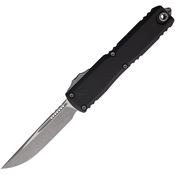 Microtech 112110AP Auto Ultratech Gen III ZBP Apocalyptic OTF Knife Black Aluminum Handles