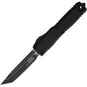 Microtech 11231T Auto Ultratech Gen III ZBP Two-Tone Tanto OTF Knife Black Aluminum Handles