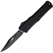 Microtech 11461T Auto Combat Troodon Gen III Two-Tone Bowie OTF Knife Black Aluminum Handles