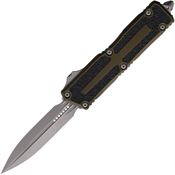 Microtech 128010APOD Auto Scarab II Gen III Apocalyptic Double Edge Dagger OTF Knife OD Green Aluminum/Black Traction Handles