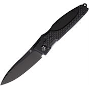 North Mountain Blade HIGBLK Nemoto Higonokami Black Linerlock Knife Black/Carbon Fiber Handles