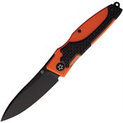 North Mountain Blade HIGORG Nemoto Higonokami Black Linerlock Knife Orange G10/Carbon Fiber Handles