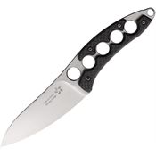 North Mountain Blade SHURABLK Shura Fixed Blade Knife Carbon Fiber Handles