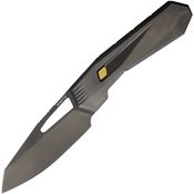 Remette RTCZB Agile Peregrine Falcon Black Reverse Tanto Linerlock Knife Black Handles