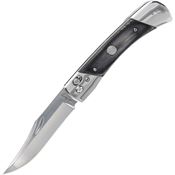 Schrade 1222017 PLB7 Bear Paw Clip Point Pivot Lock Knife Black Wood Handles