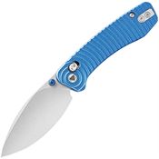 Trivisa JM02LMN Koala Black Stonewashed CrossBar Lock Knife Knife Blue Aluminum Handles