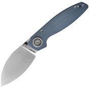 Vosteed A2809 Shilin Cutter Satin 154CM Vanchor Lock Knife Blue G10 Handles