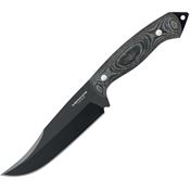Condor 134265HC Rough N Ready Black Clip Point Fixed Blade Knife Black Micarta Handles