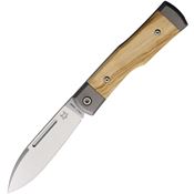 Fox 558OL Gunstock Barlow Knife Olive Wood Handles