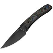 Kizer I3663A2 Mini Momo Black Drop Point Linerlock Knife 80s Camo Carbon Fiber Handles