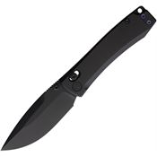 Daggerr F72MTBB Nightmare Small Black MagnaCut Drop Point X-Lock Knife Black Titanium Handles