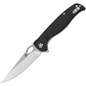QSP 126C Gavial Satin D2 Carbon Steel Linerlock Knife Black G10