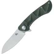 Black Fox 771MOD Dripper Stonewash Linerlock Knife OD Green Micarta Handles