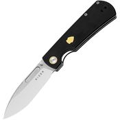 Kizer V4726A2 Retro Satin Drop Point Linerlock Knife Black G10 Handles
