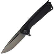 Acta Non Verba Z200PLUS002 Z200 Plus Black Spear Point Linerlock Knife Black G10 Handles