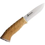 Karesuando 433000 Galten Metsa Hunting Knife Red Handles Stag Pommel