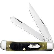 Case XX 39230 Trapper Knife Olive Green Bone Handles