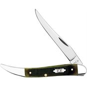 Case XX 39235 Toothpick Knife Olive Green Bone Handles