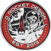 D Rocket Designs PATCH Rocket Girl Patch