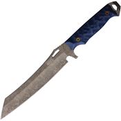 Dawson 47582 Wayfinder Monsoon MagnaCut Fixed Blade Knife Black/Blue G10 Handles