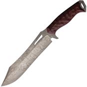 Dawson 47636 Dominion Monsoon MagnaCut Fixed Blade Knife Black/Red G10 Handles