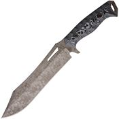 Dawson 47650 Dominion Monsoon MagnaCut Fixed Blade Knife Black/White G10 Handles